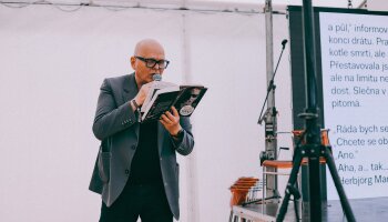 Hallgrímur Helgason na festivale Pohoda v Trenčíně Foto: MAČ